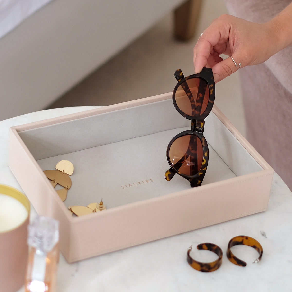 Stackers Blush Jewellery Box Classic Chunky Jewellery Layer