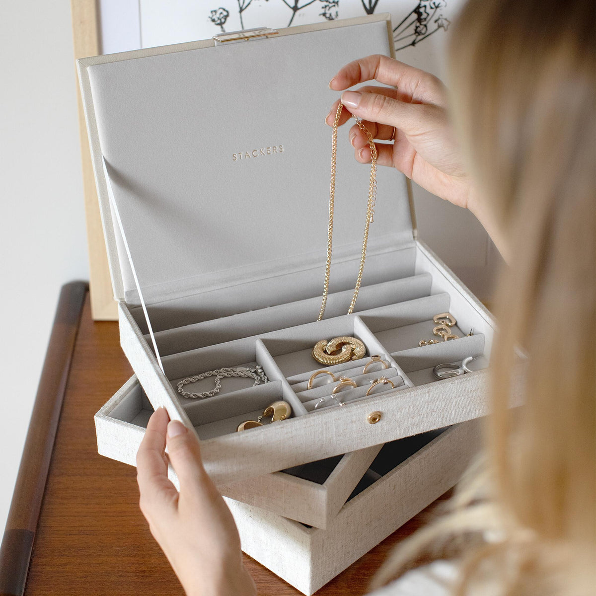 Stackers Taupe Classic Jewellery Box – STACKERS LONDON