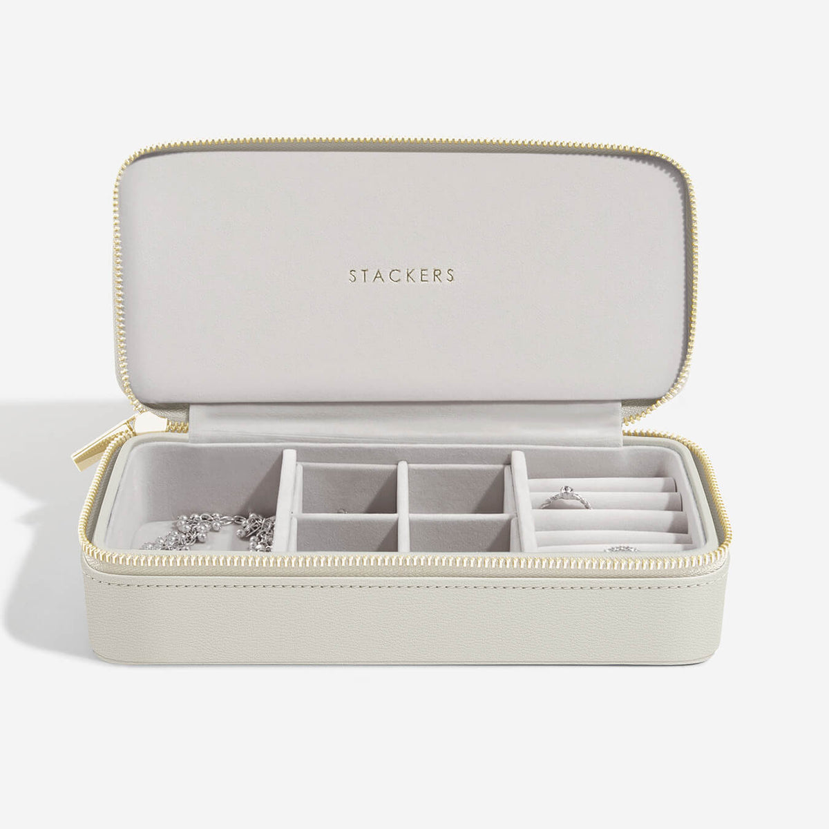 トラベルジュエリーボックス L オートミール – STACKERS LONDON