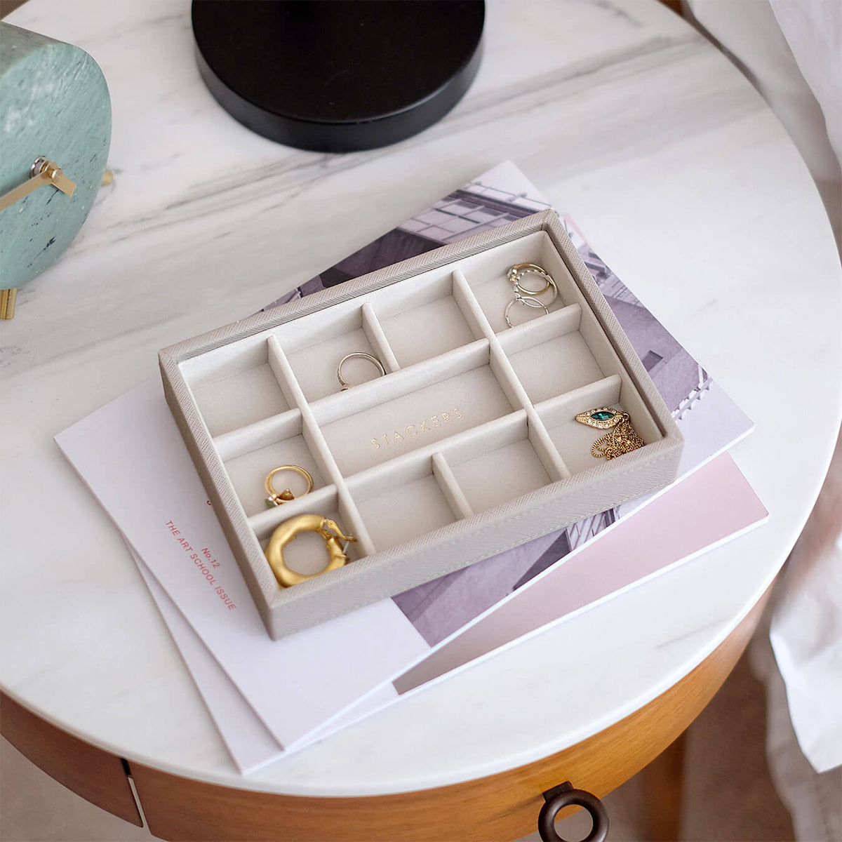 Stackers Taupe Jewellery Box Mini Small Trinkets Layer – STACKERS