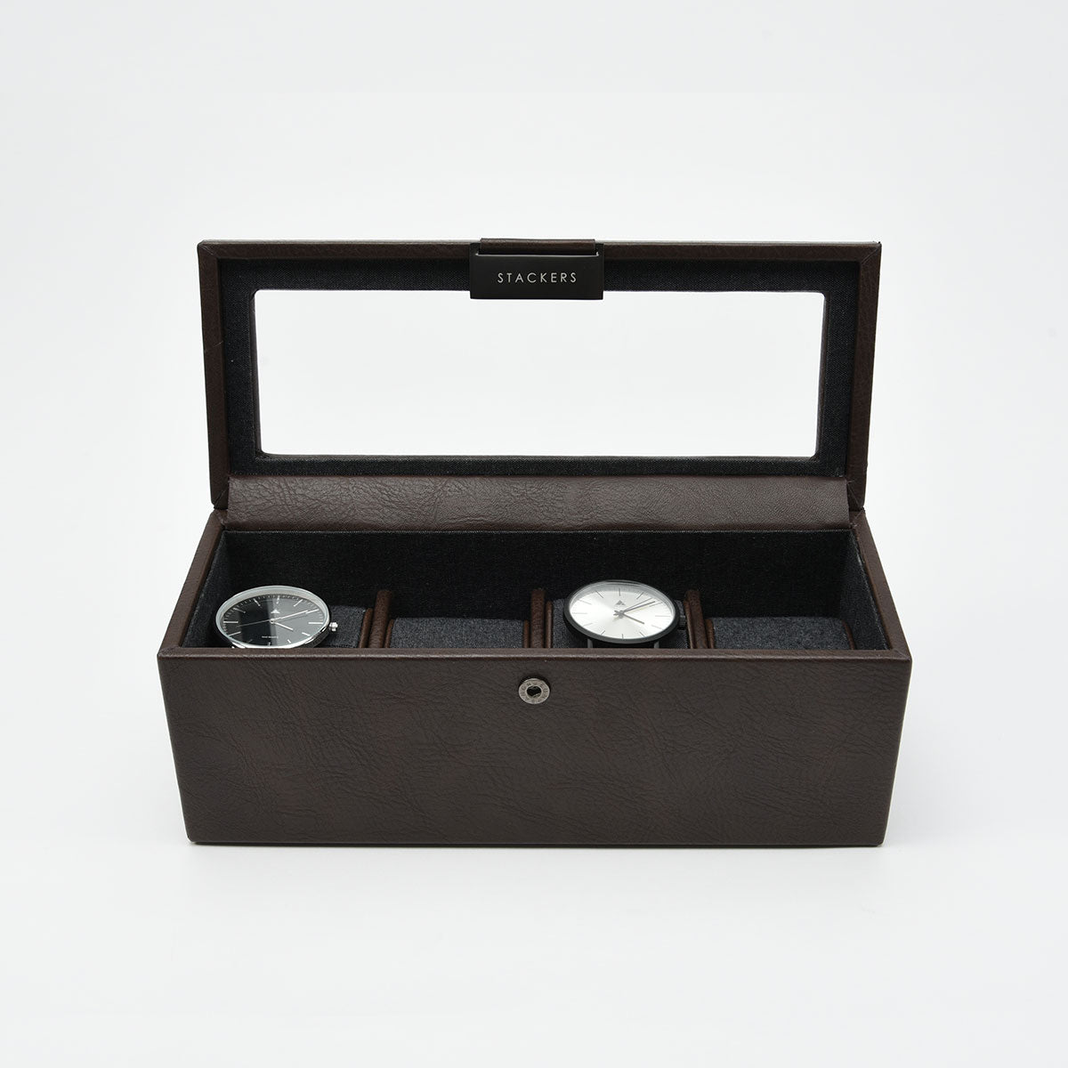 Brown 4 Piece Watch Box STACKERS LONDON