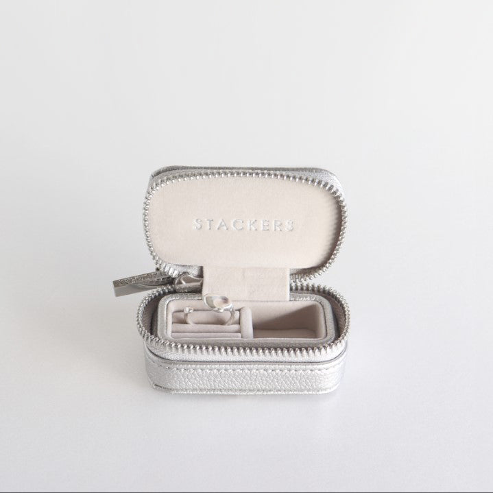 トラベル ジュエリーボックス S ペブルシルバー – STACKERS LONDON