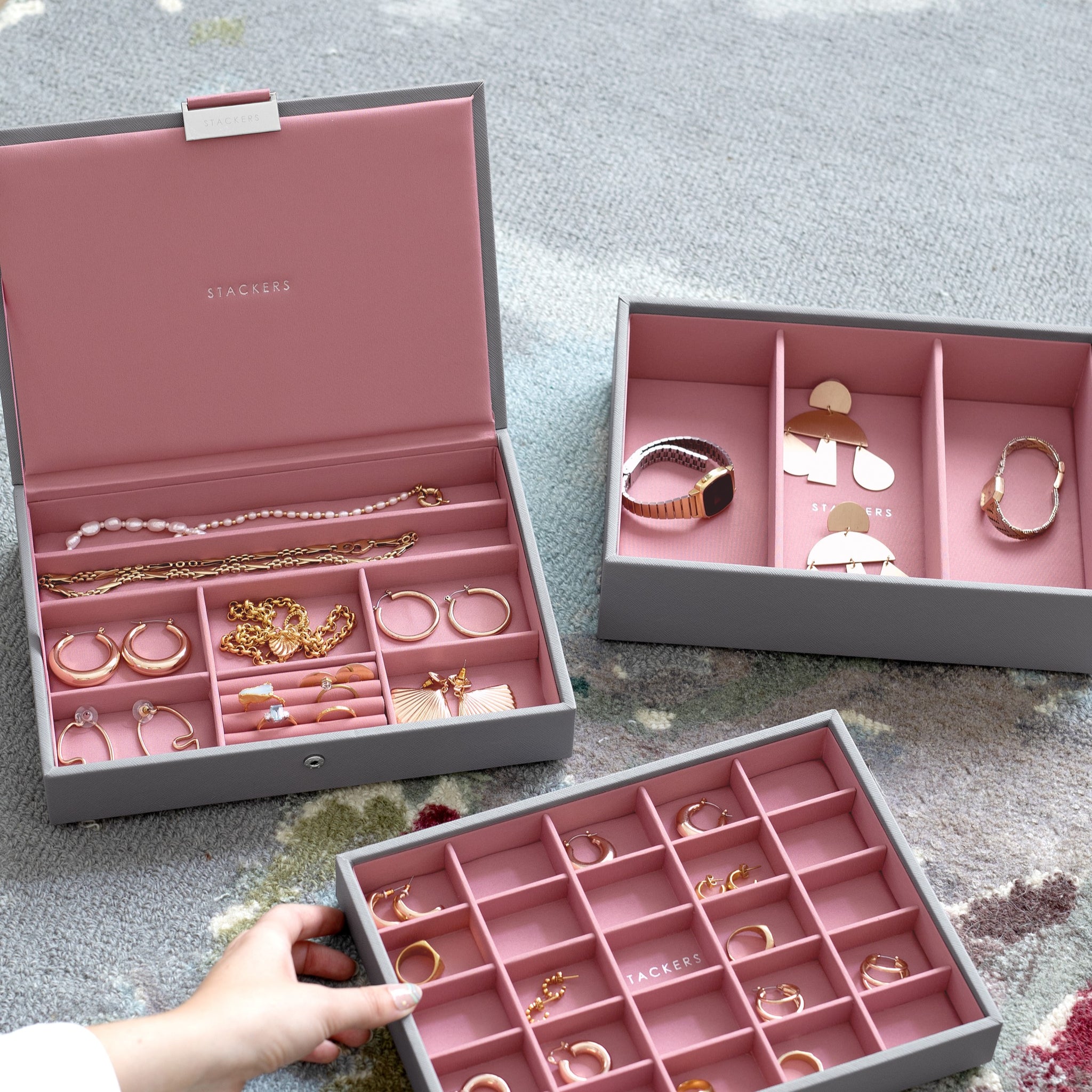 Stackers Taupe Classic Jewellery Box – STACKERS LONDON