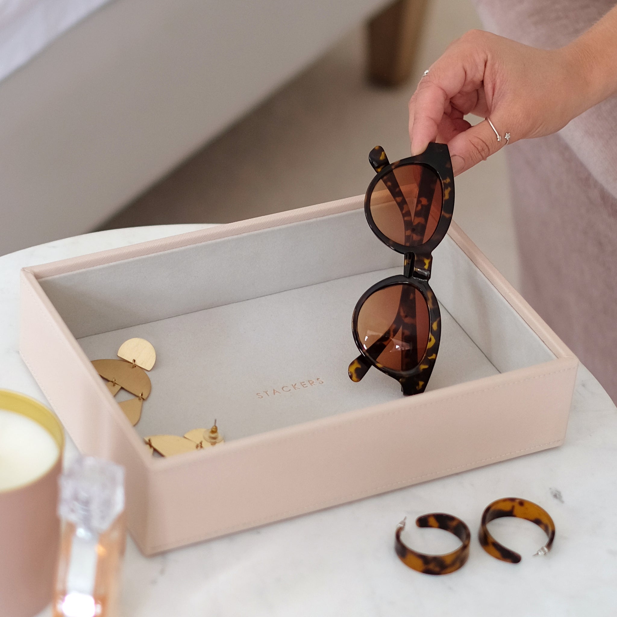 Stackers Blush Jewellery Box Classic Chunky Jewellery Layer