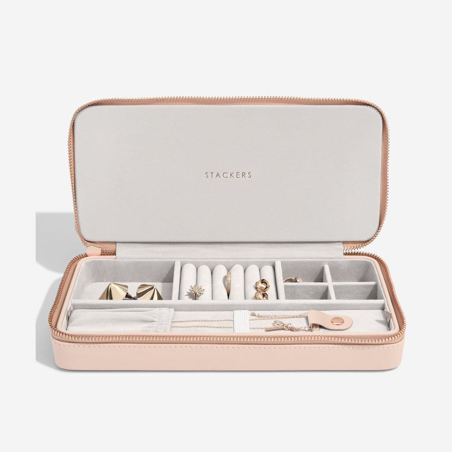 トラベルジュエリーボックス SLEEK ブラッシュピンク – STACKERS LONDON