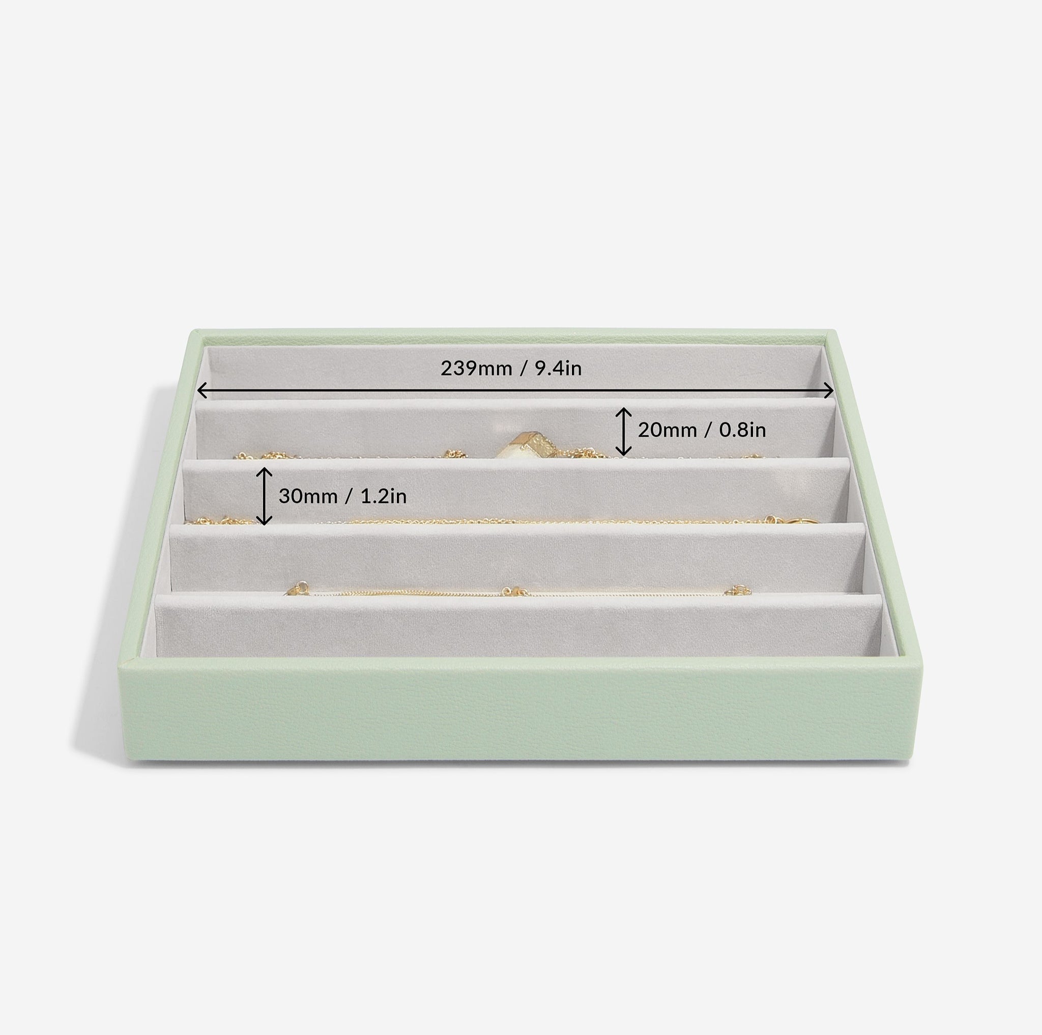Stackers Sage Green Classic Jewellery Box – STACKERS LONDON