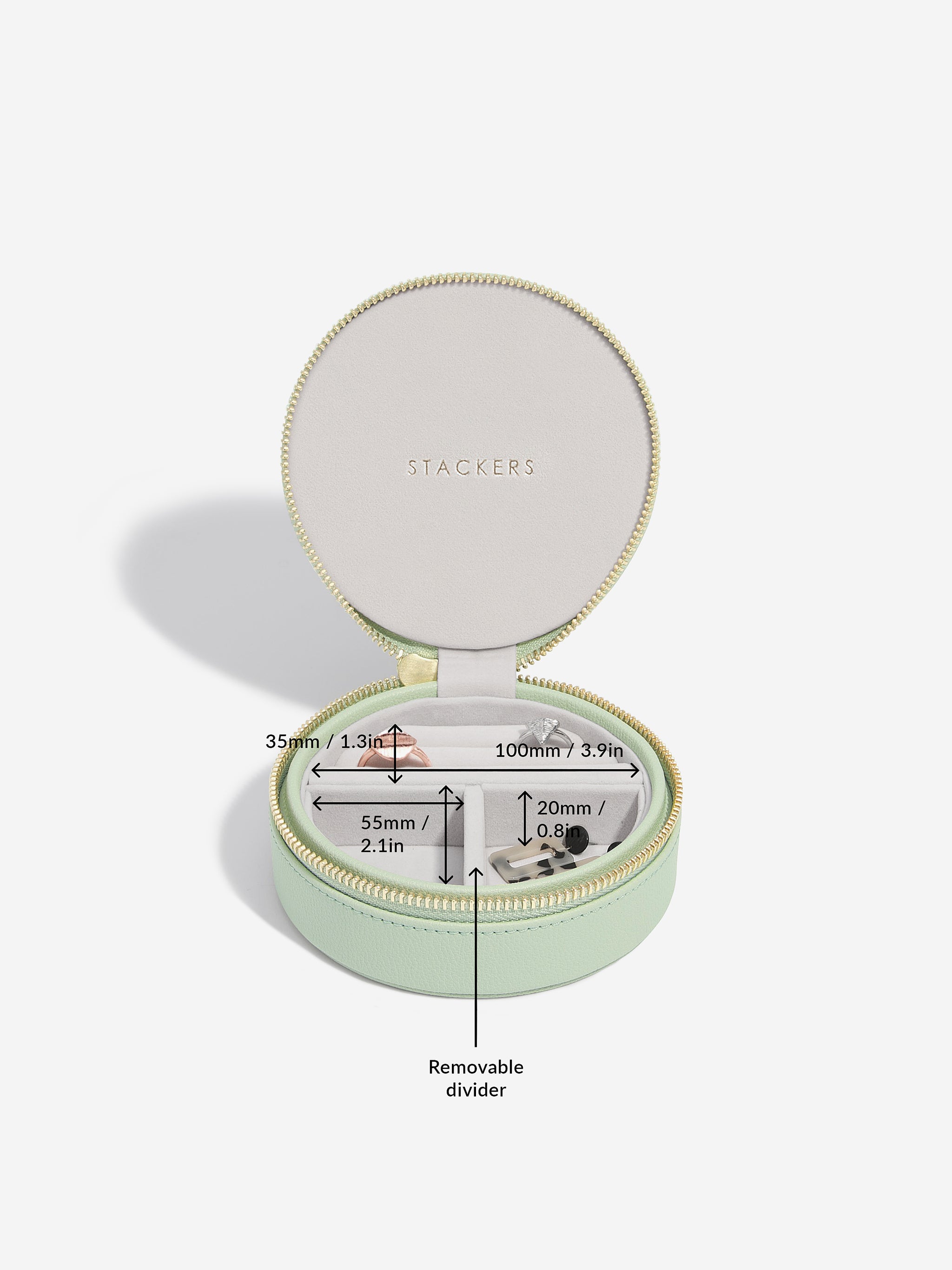   ✨英国✨２客セット✨未使用保管品✨専用BOX留め金付き 英国 スタッカーズ ジュエリーケース ダスキーブルー&グレイ