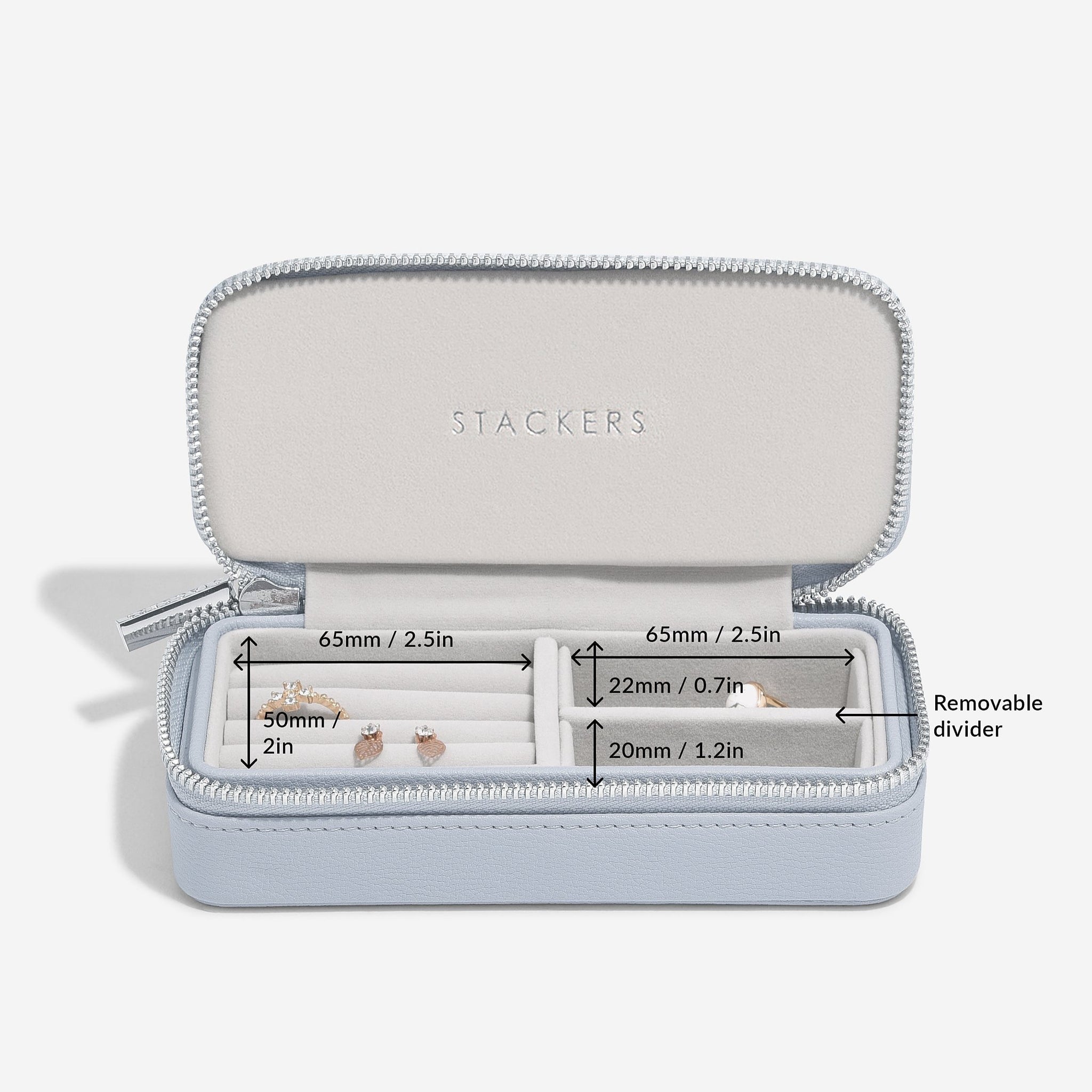 Stackers Taupe Medium Travel Jewellery Box – STACKERS LONDON