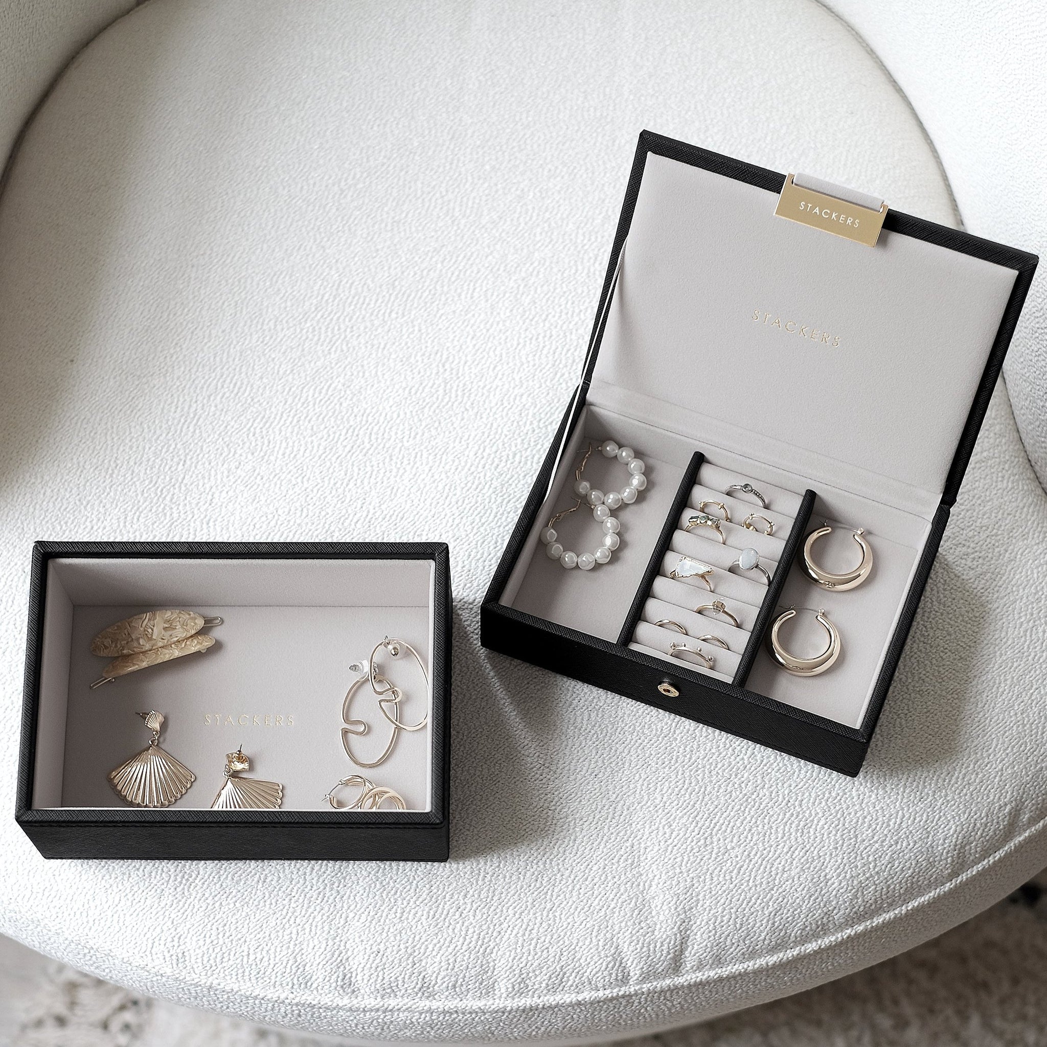 Mini Jewellery Box 選べる2セット ブラック – STACKERS LONDON