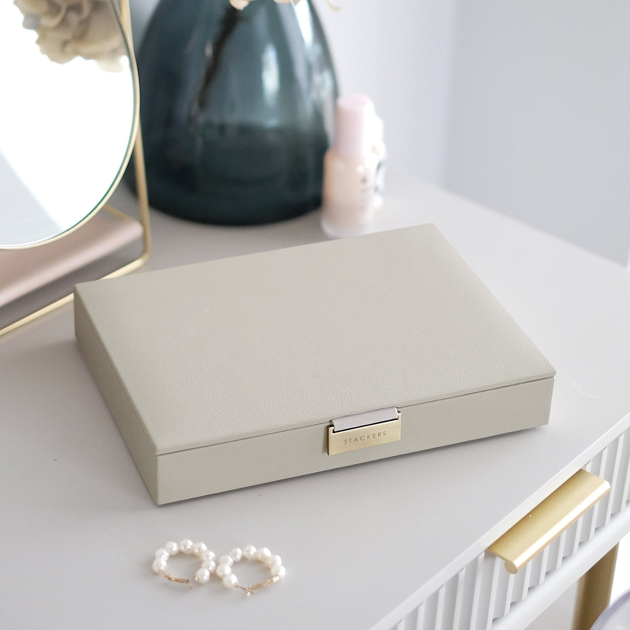 Classic ジュエリーボックス 蓋 オートミール – STACKERS LONDON