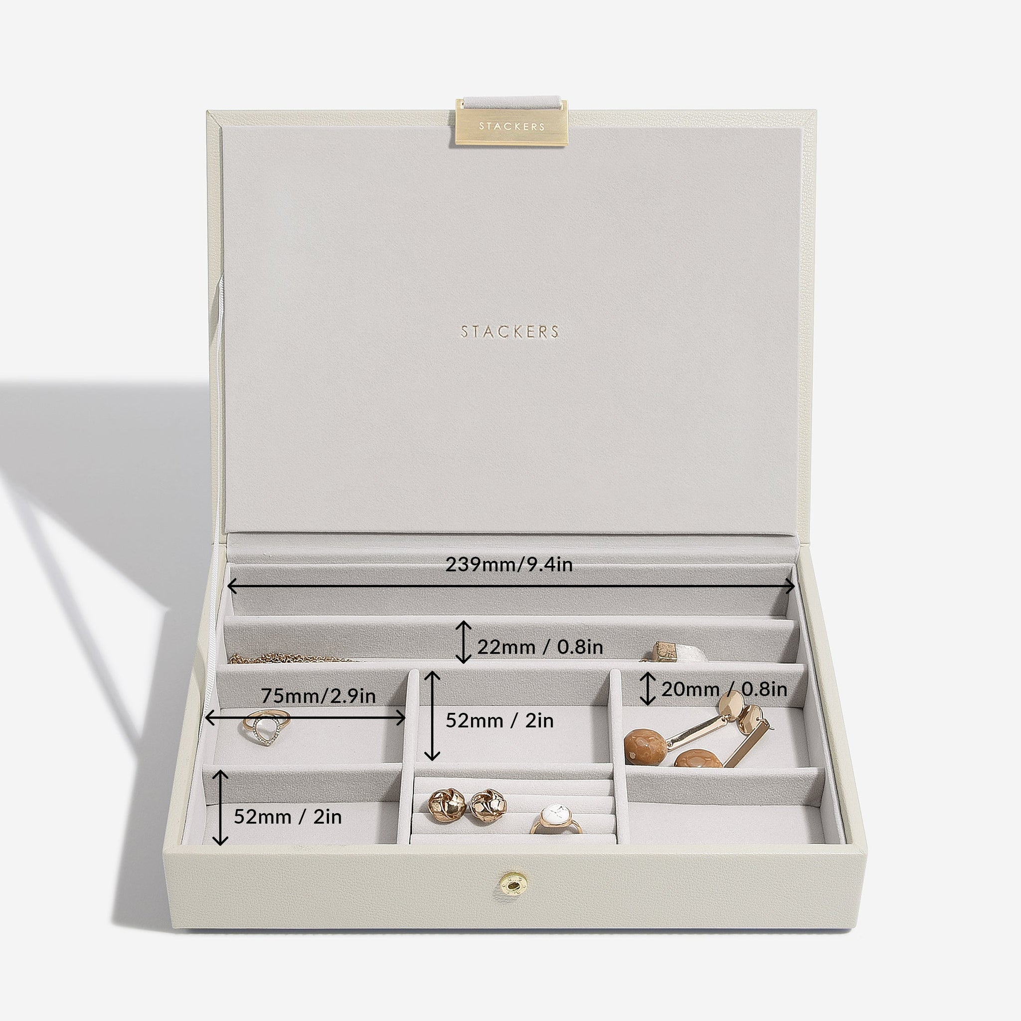 Classic ジュエリーボックス 蓋 オートミール – STACKERS LONDON