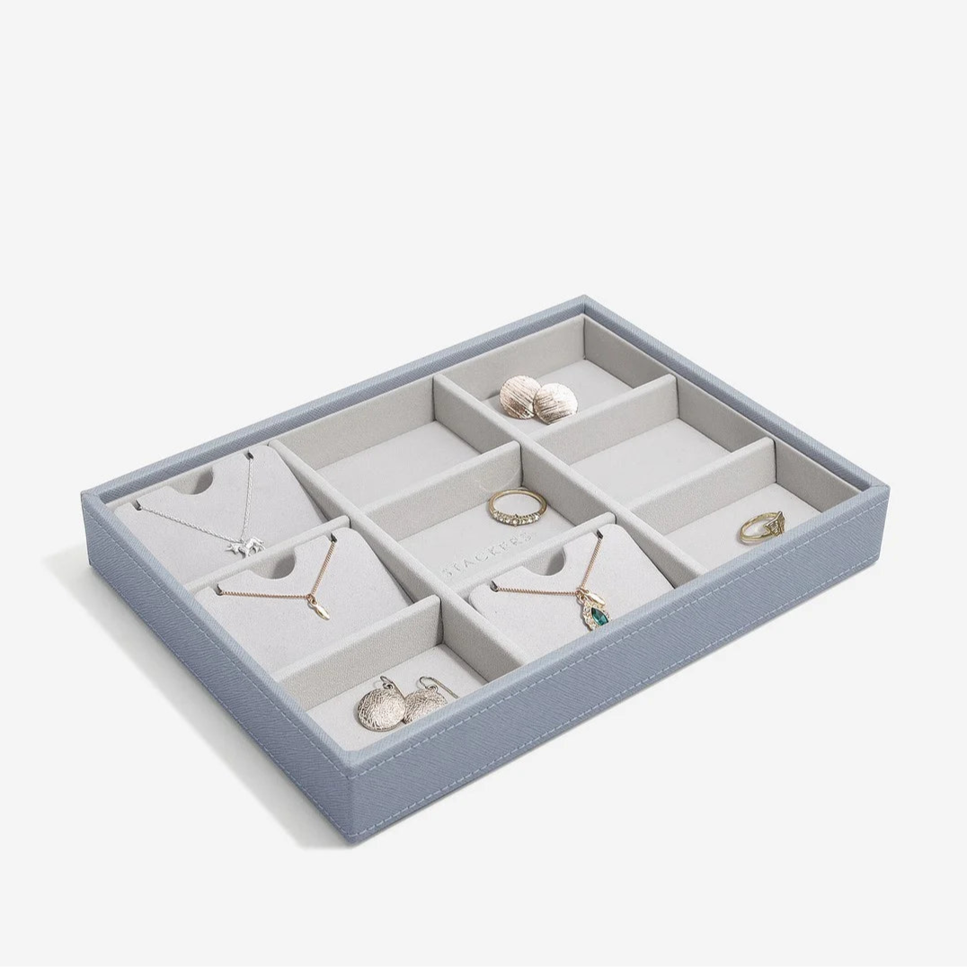 Classic Jewellery Box 9sec ダスキーブルー – STACKERS LONDON Classic Jewellery Box 9sec ダスキーブルー – STACKERS LONDON