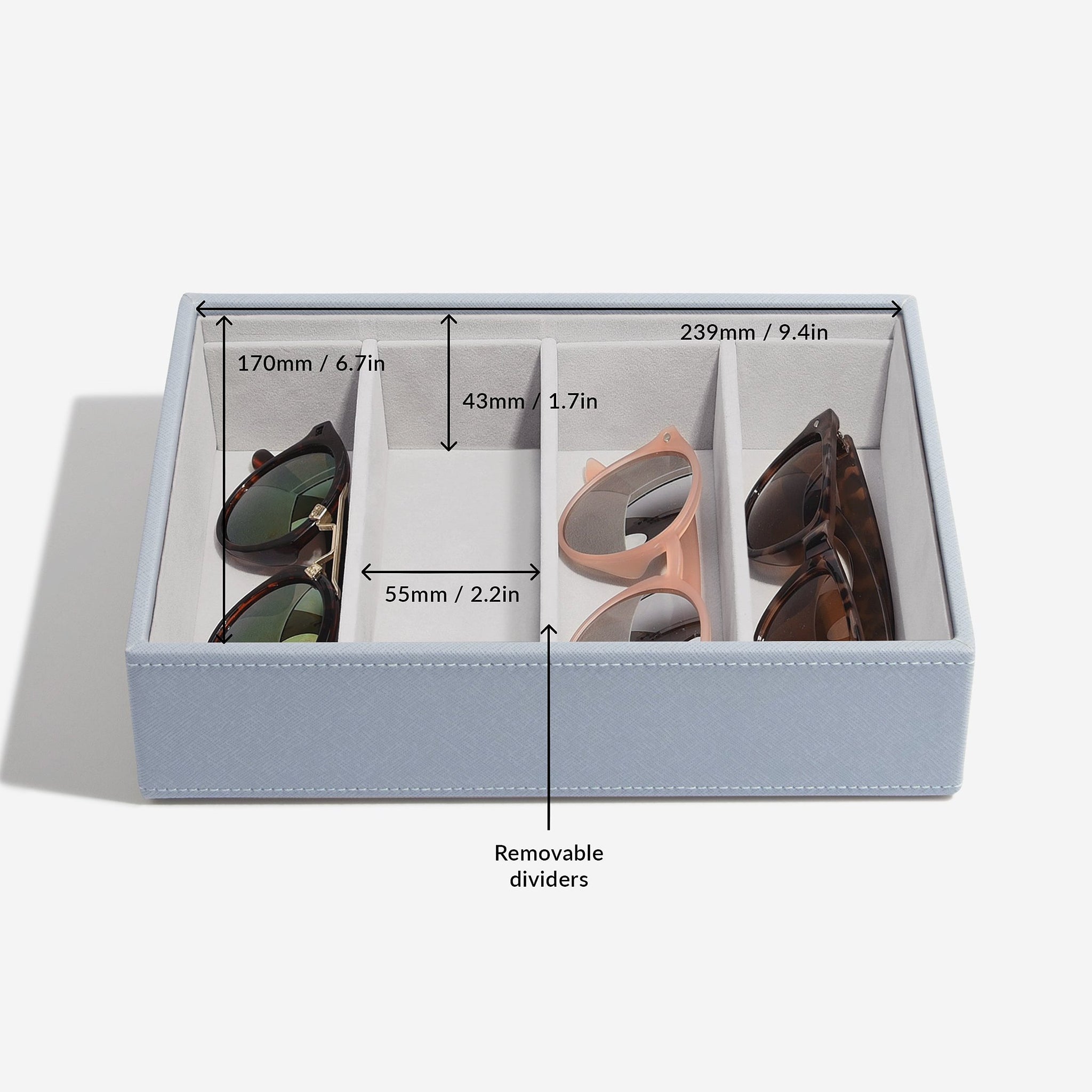 Classic ジュエリーボックス ディープ4sec ダスキーブルー – STACKERS