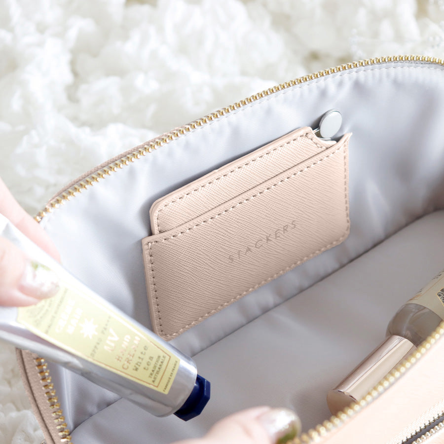 Stackers Taupe Makeup Bag – STACKERS LONDON