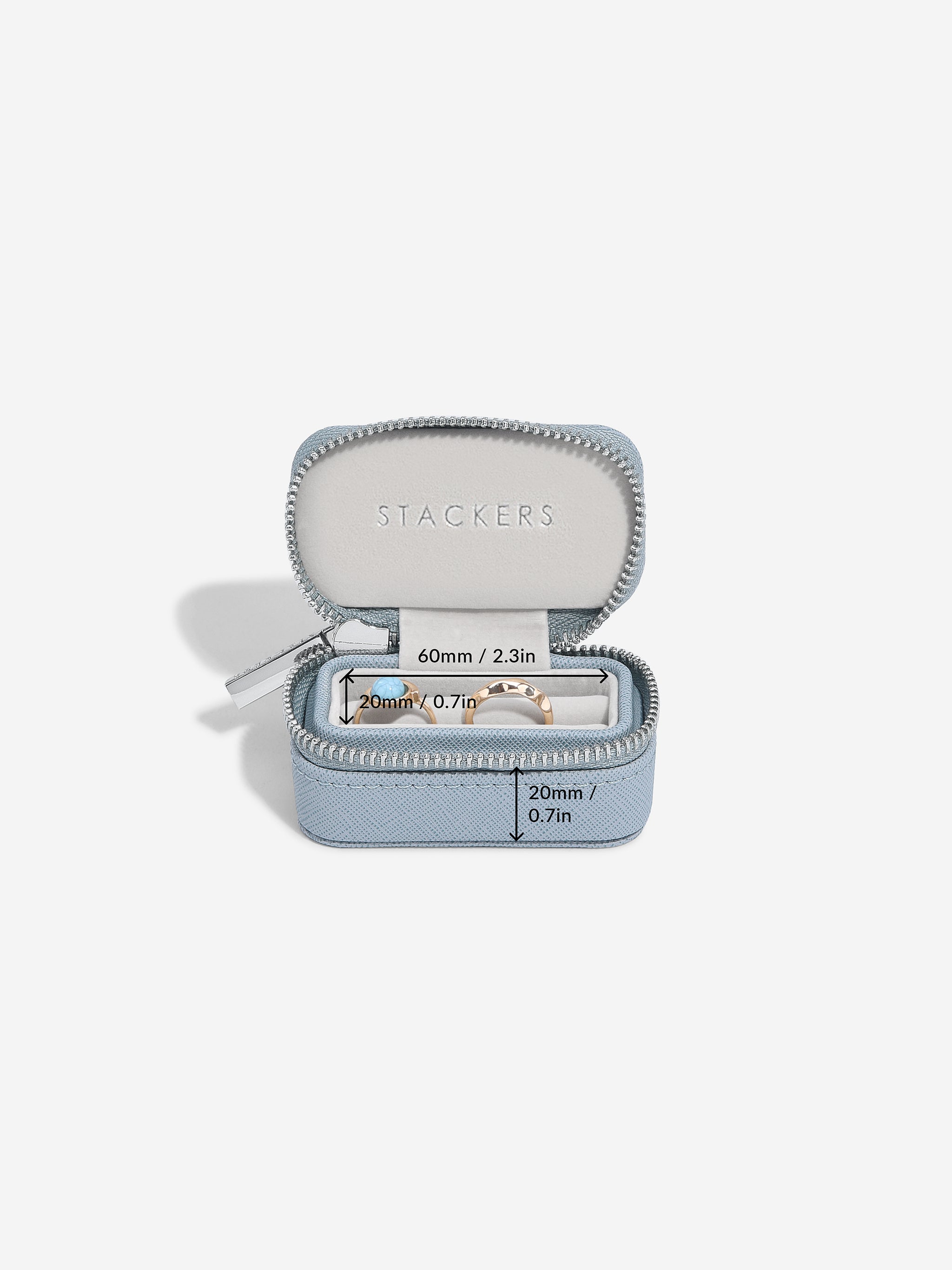 プチリング ジュエリーボックス S ダスキーブルー – STACKERS LONDON
