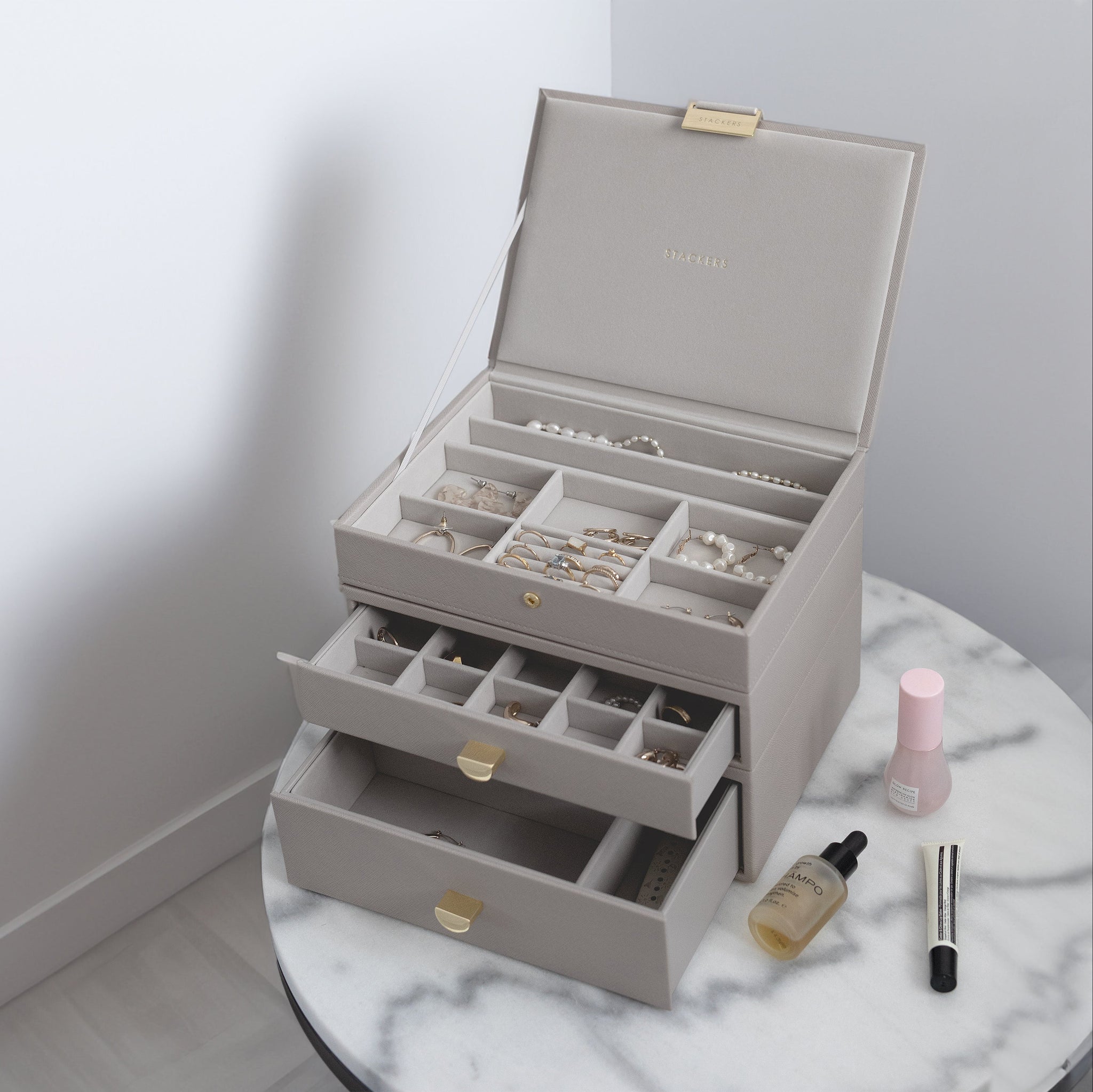 Stackers Taupe Classic Jewellery Box – STACKERS LONDON