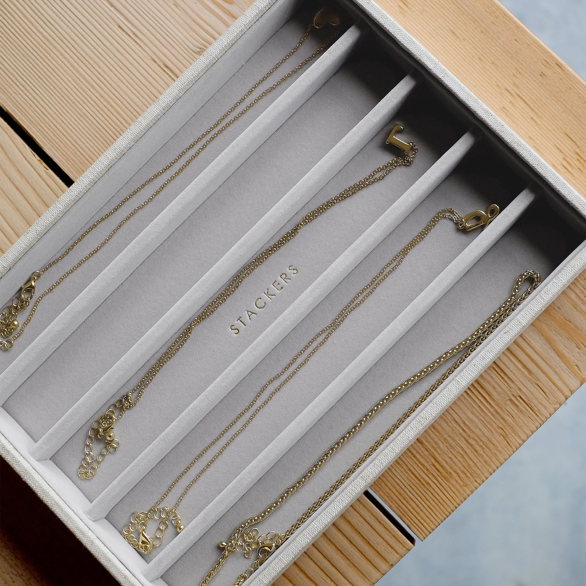 Stackers Taupe Classic Jewellery Box – STACKERS LONDON