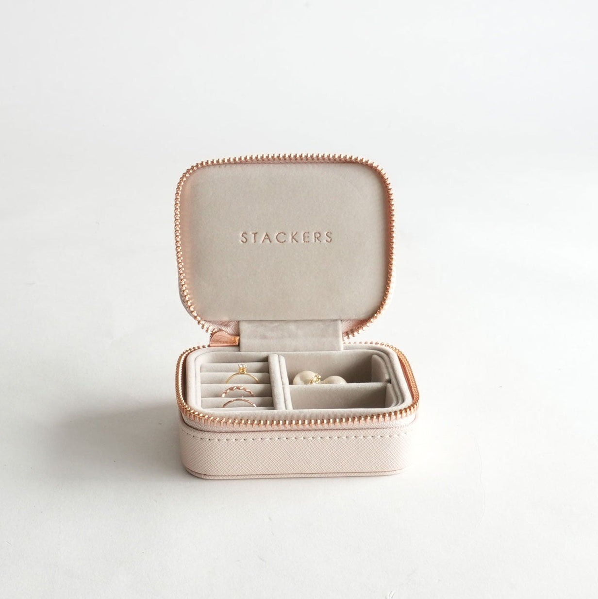 トラベル ジュエリーボックス ミディ ブラッシュ – STACKERS LONDON