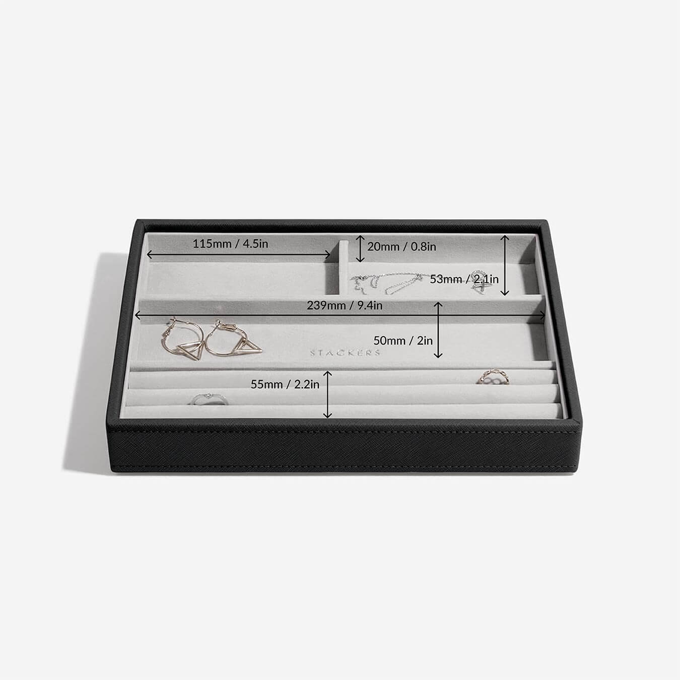 Stackers Black Classic Jewellery Box – STACKERS LONDON