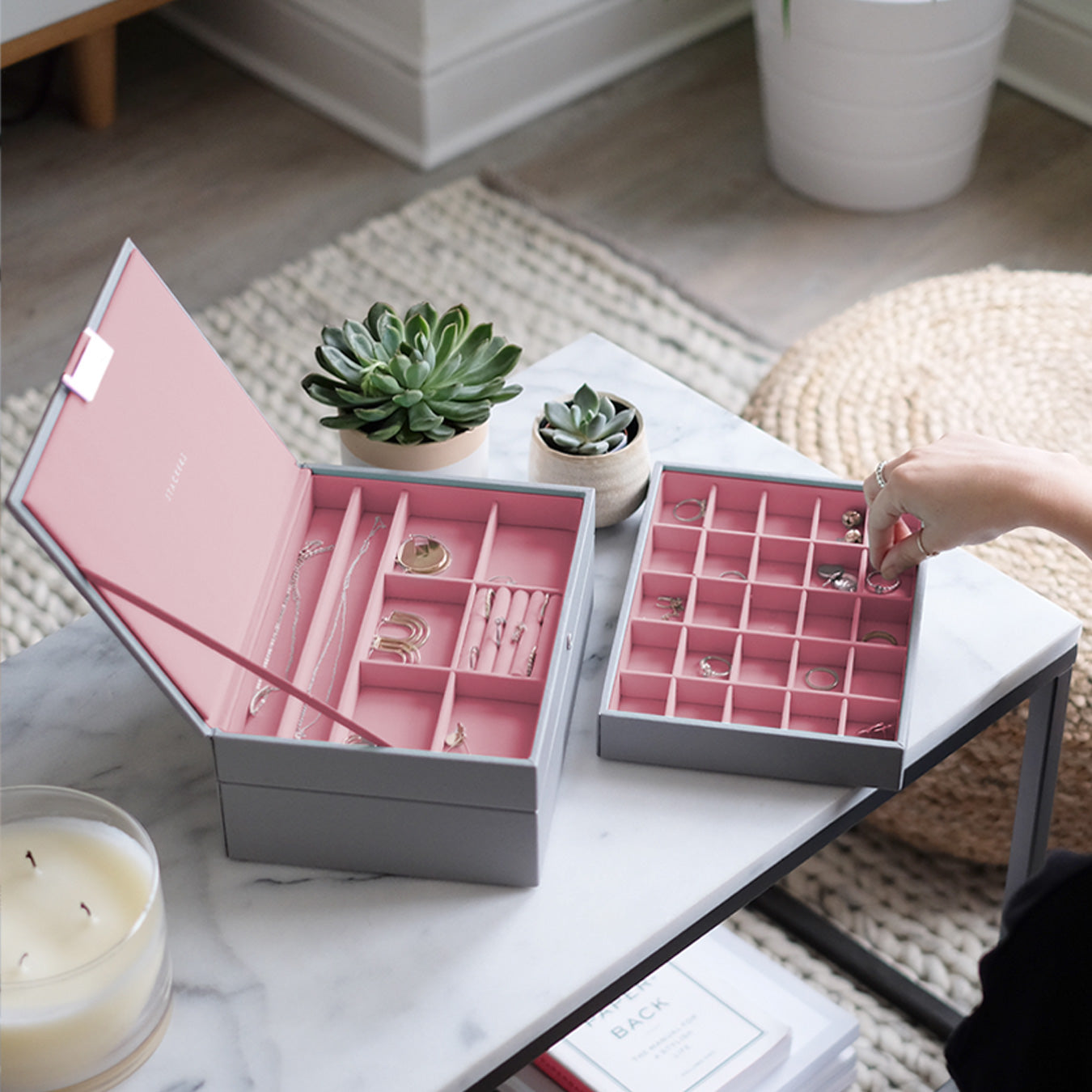 Stackers Taupe Classic Jewellery Box – STACKERS LONDON