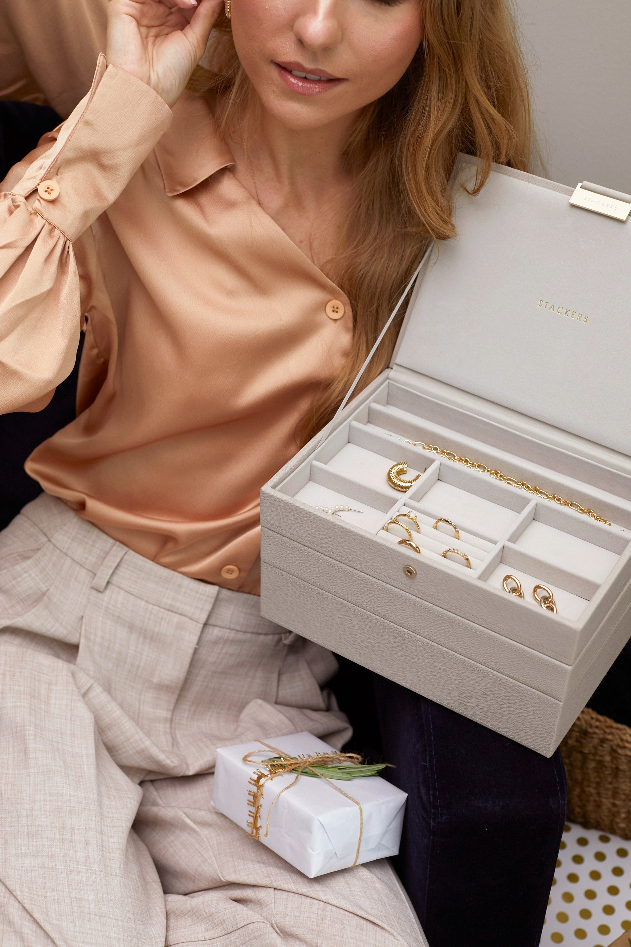 Stackers Taupe Classic Jewellery Box – STACKERS LONDON