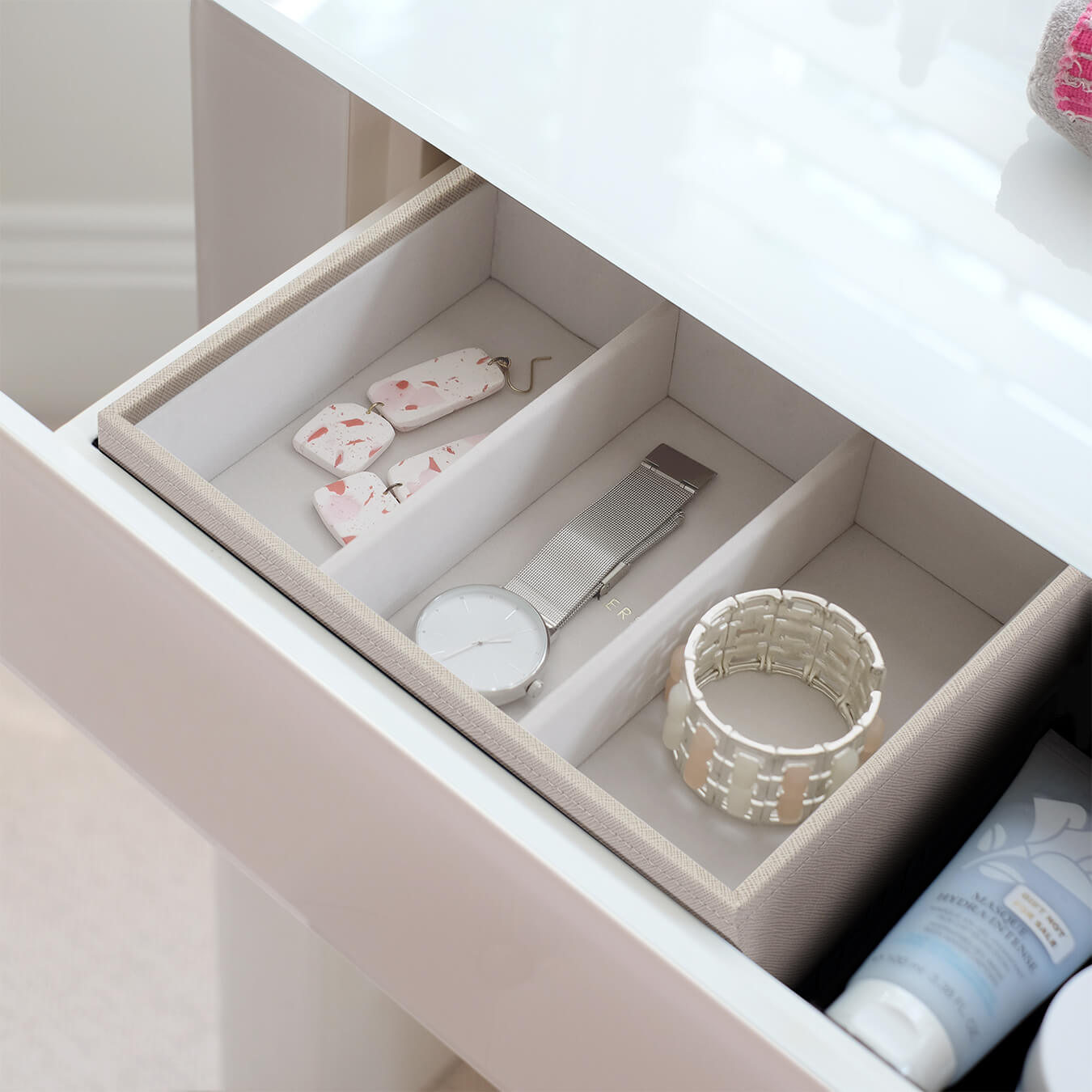 Stackers Taupe Jewellery Box Deep Watch/Accessories Layer