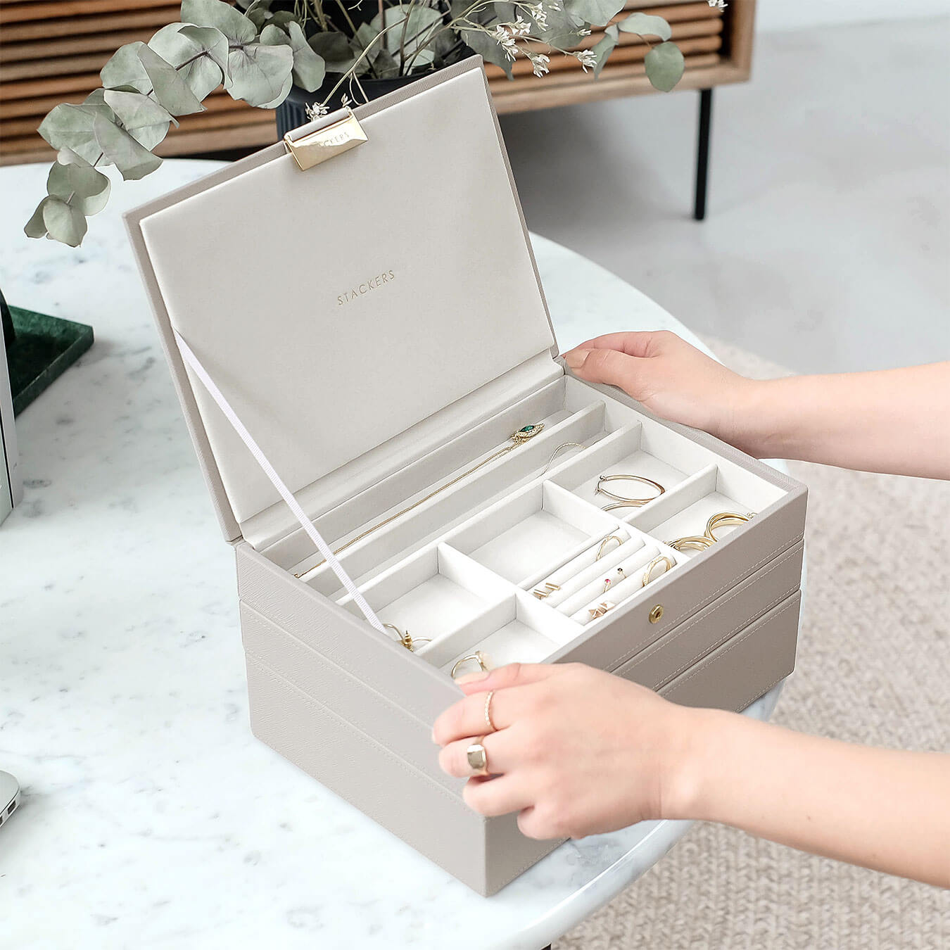 Stackers Taupe Classic Jewellery Box – STACKERS LONDON