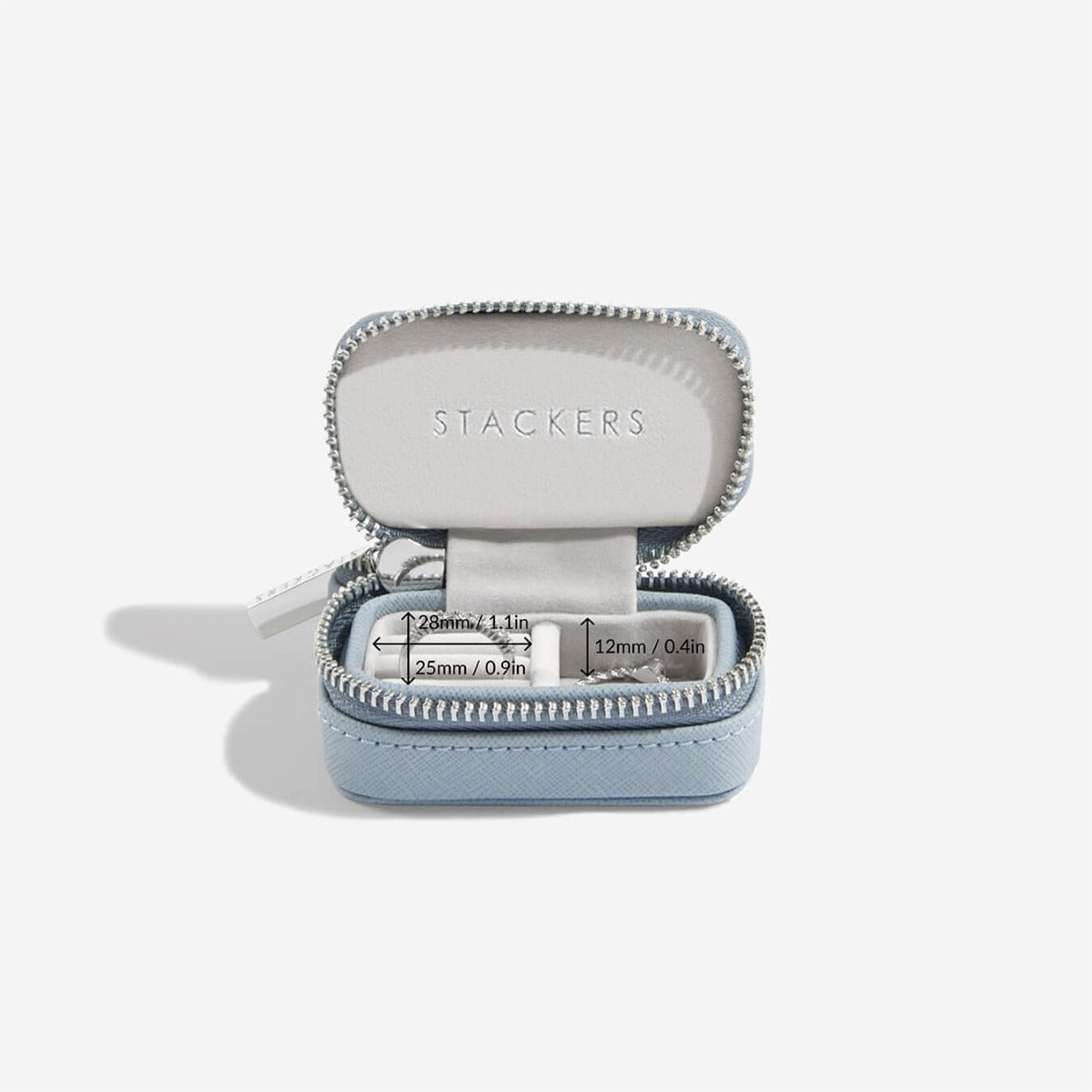 Stackers Dusky Blue Petite Travel Jewellery Box – STACKERS LONDON