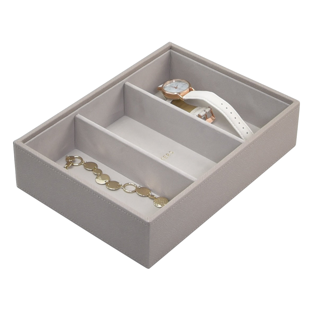 Stackers Taupe Jewellery Box Deep Watch/Accessories Layer