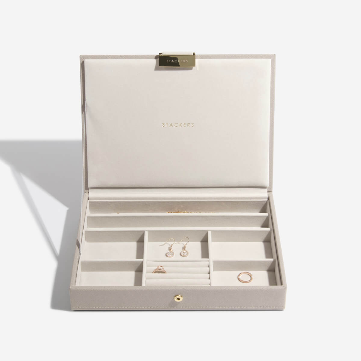 Stackers Taupe Classic Jewellery Box Lid – STACKERS LONDON