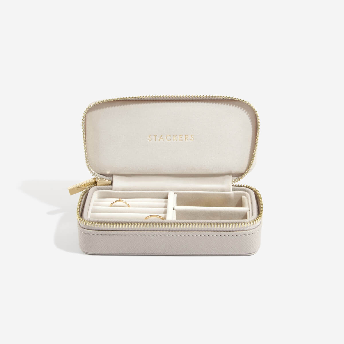 【STACKERS/スタッカーズ】トラベルジュエリーボックス　トープグレージュ STACKERS】トラベル ジュエリーボックス S Travel S トープ